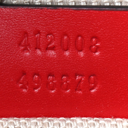 Gucci Calfskin Web Small Webby Bee Shoulder Bag Red 7 of 9