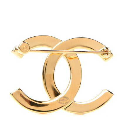Chanel Metal Paris Button CC Large Brooch Gold 3 of 4