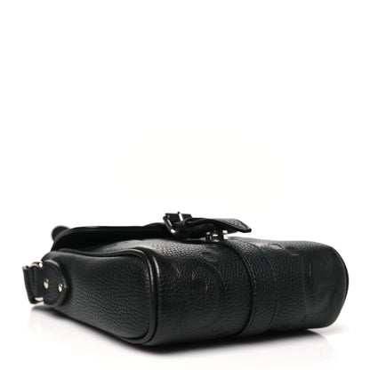 Gucci Piuma Calfskin Jumbo GG Embossed Small Messenger Bag Black 4 of 10