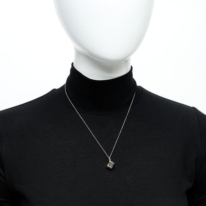 Tiffany Sterling Silver Atlas Cube Pendant Necklace 2 of 5