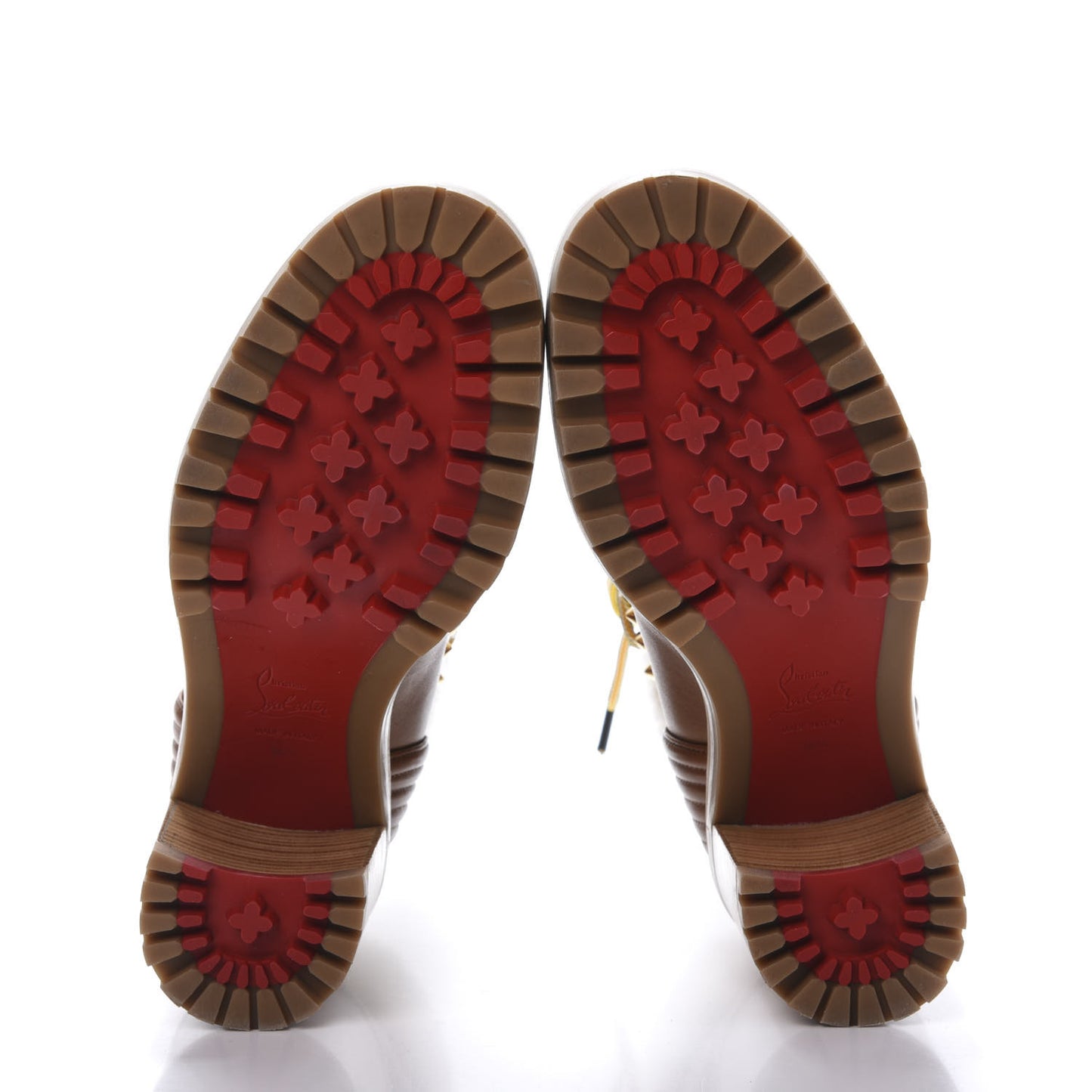 Calfskin Shearling Yetita 70 Hiker Booties 36.5 Cuoio Naturel