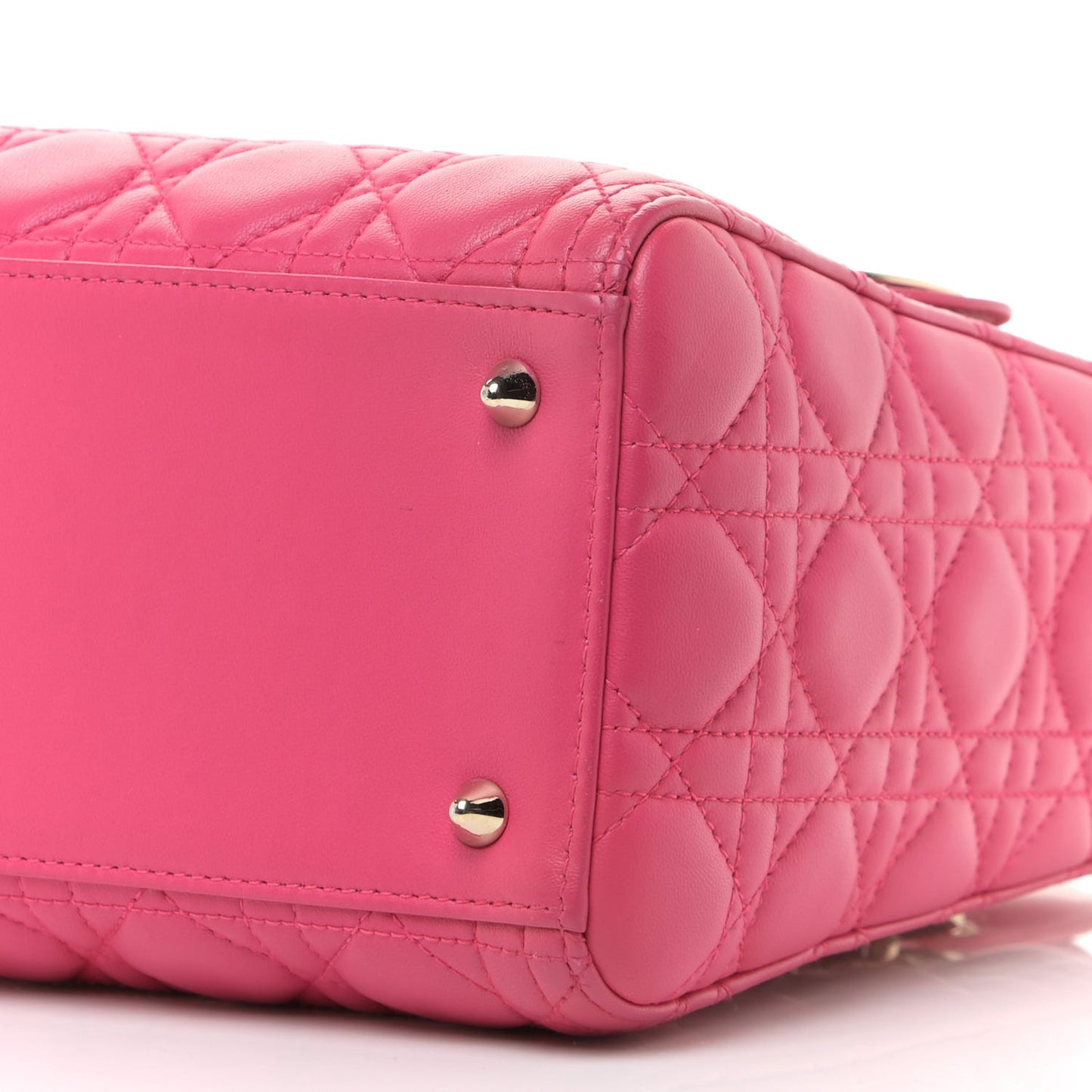 Lambskin Cannage Medium Lady Dior Pink