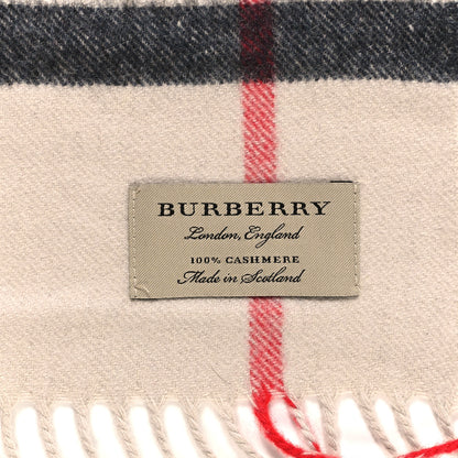 Burberry Cashmere House Check Fringe Scarf Camel 3 of 3