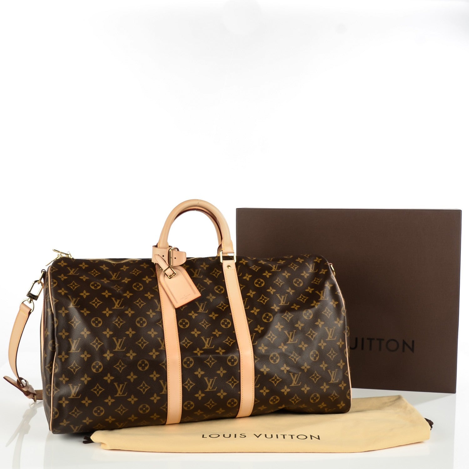 Louis Vuitton Monogram Keepall Bandouliere 55 5 of 8