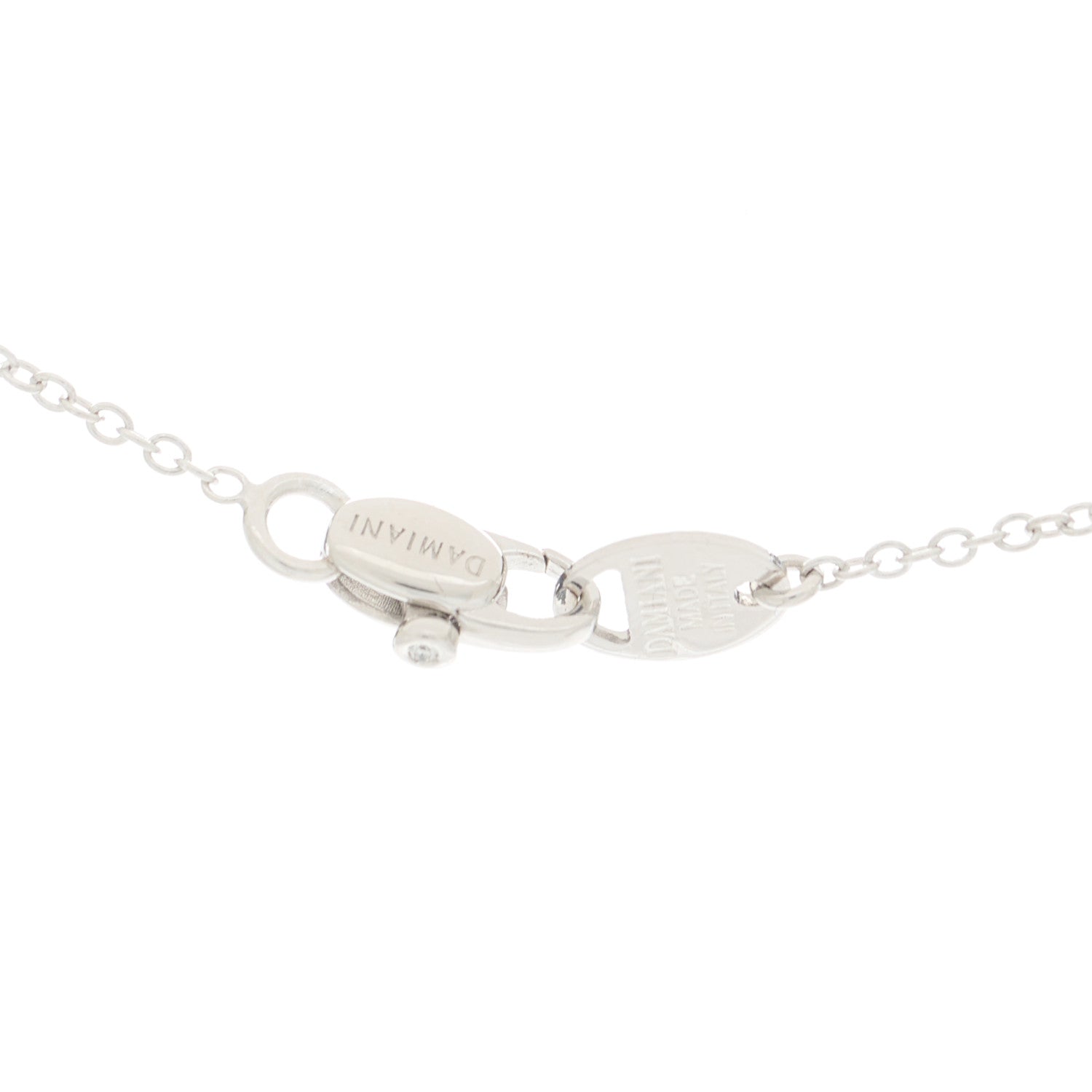 Damiani 18K White Gold Diamond .38ctw Minou Heart Pendant Necklace 4 of 6