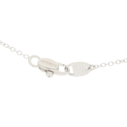 Damiani 18K White Gold Diamond .38ctw Minou Heart Pendant Necklace 4 of 6