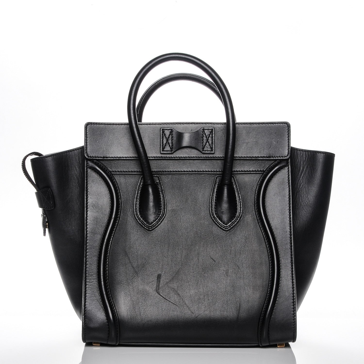 Celine Smooth Calfskin Mini Luggage Black 9 of 10