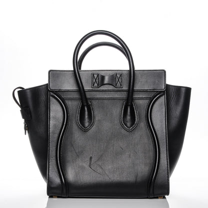 Celine Smooth Calfskin Mini Luggage Black 9 of 10
