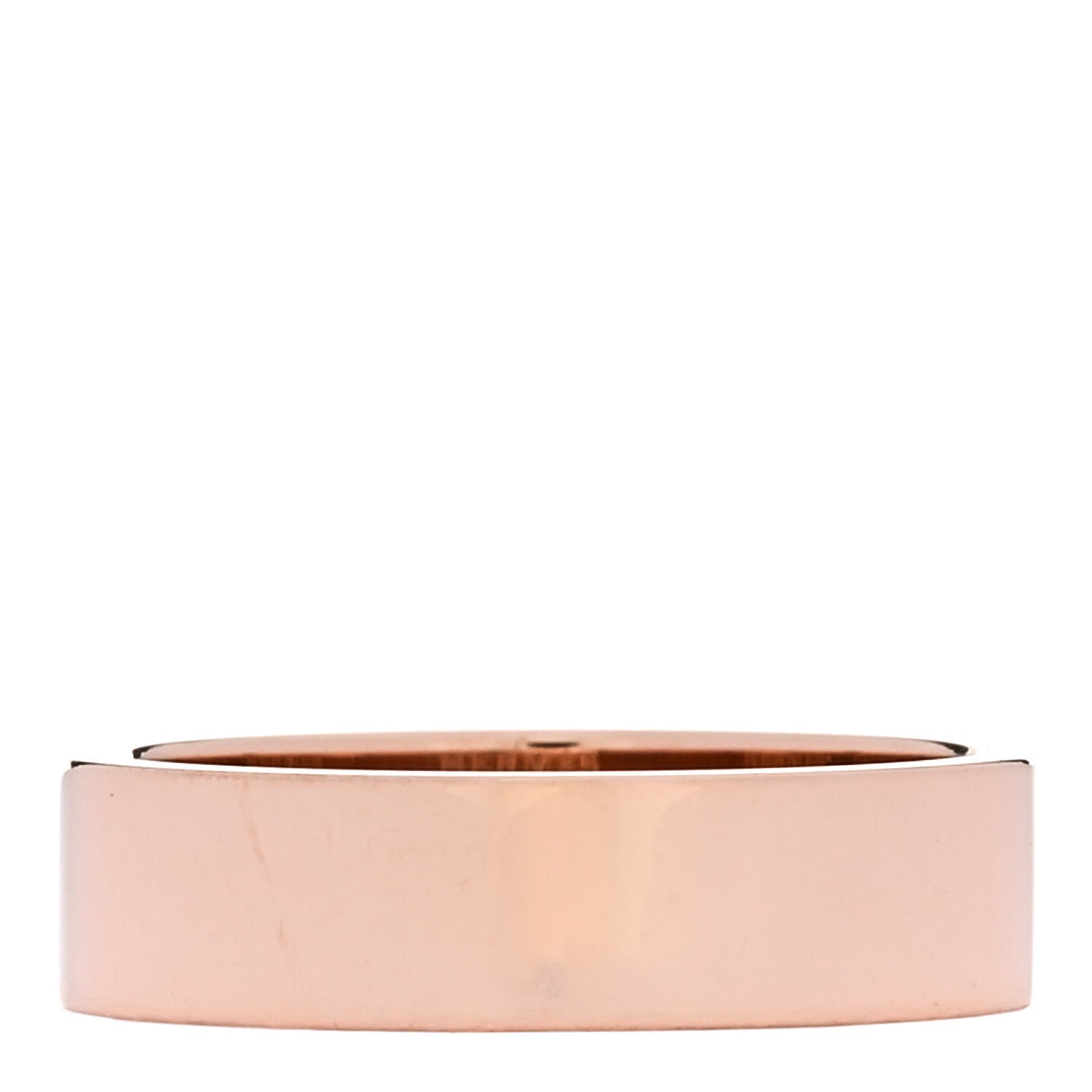Hermes 18K Rose Gold Diamond PM Kelly Ring 52 6 3 of 4