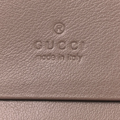 Gucci Calfskin Matelasse GG Marmont Card Case Wallet Porcelain Rose 7 of 9