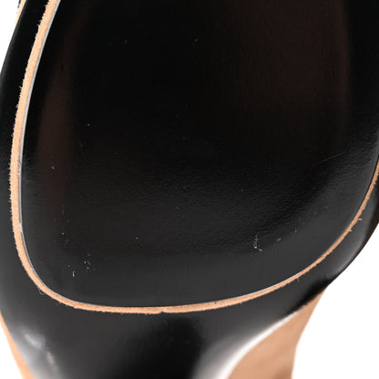 Gucci Kid Scamosciato Elastic Olimpia Open Toe Booties 36.5 Black Camelia 9 of 14