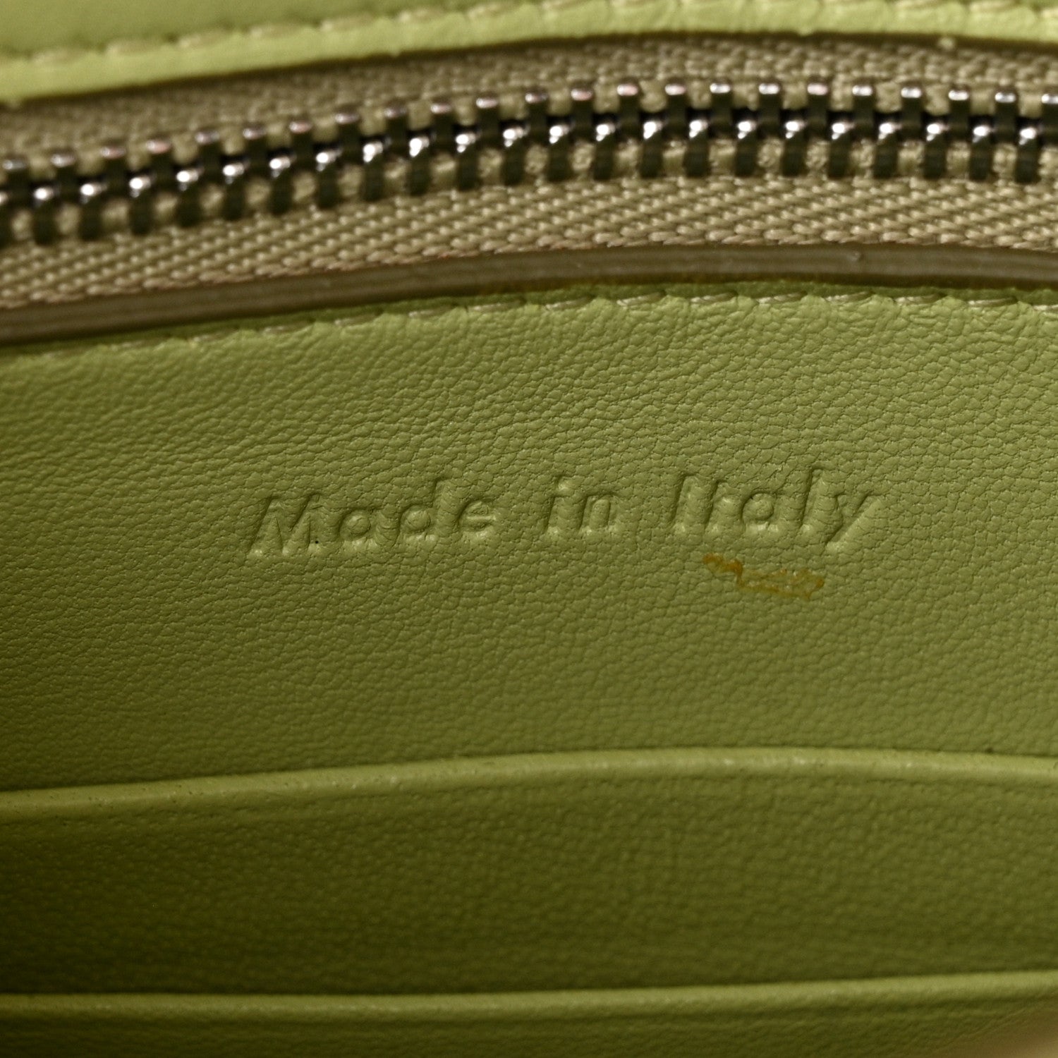 Celine Grained Calfskin Small Trotteur Sage 6 of 12