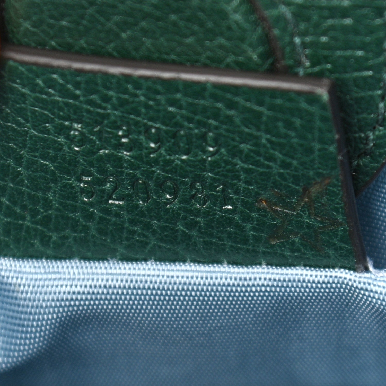 Gucci Calfskin Garden Bat Vertical Shopping Tote Green 7 of 12