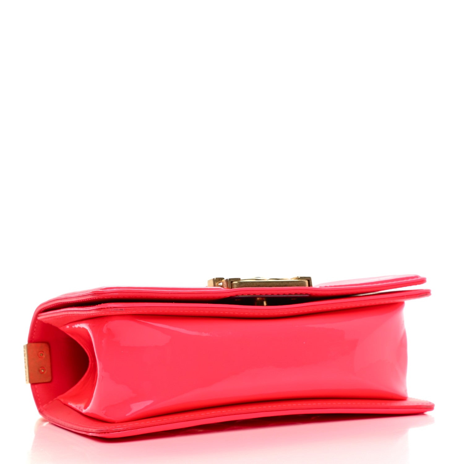 Chanel Patent Calfskin Quilted Small Boy Flap Pink 4 of 9