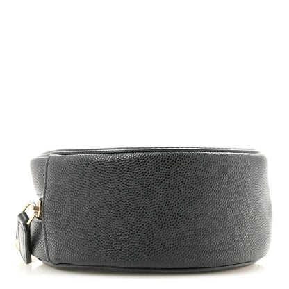 Chanel Caviar Quilted Round Filigree Crossbody Black 4 of 13
