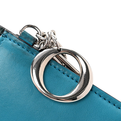 Christian Dior Smooth Calfskin Bicolor Diorissimo Long Wallet Turquoise Dark Green 11 of 11