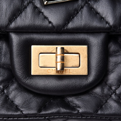 Chanel Aged Calfskin Lucky Charms 2.55 Reissue 225 Flap Black 14 of 16