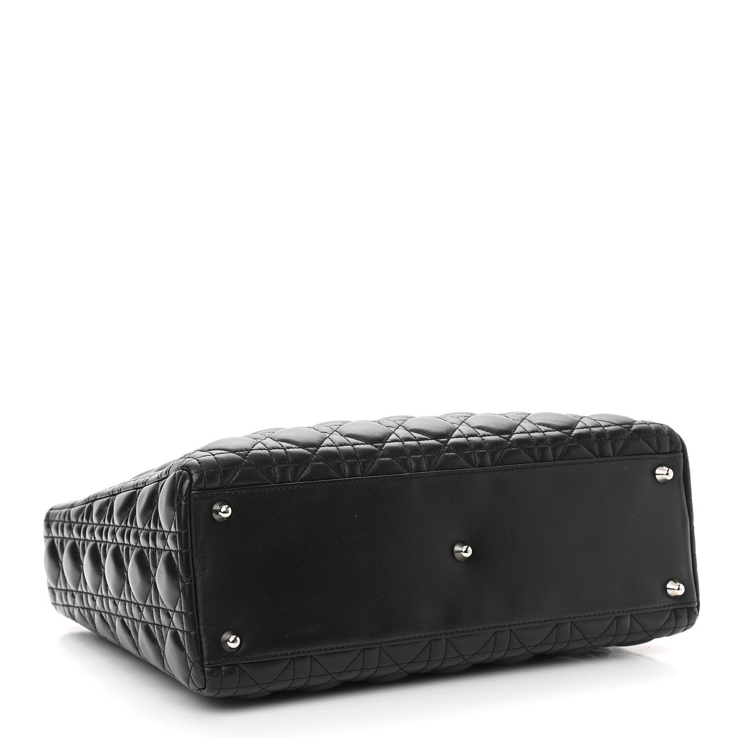 Lambskin Cannage Large Lady Dior Black