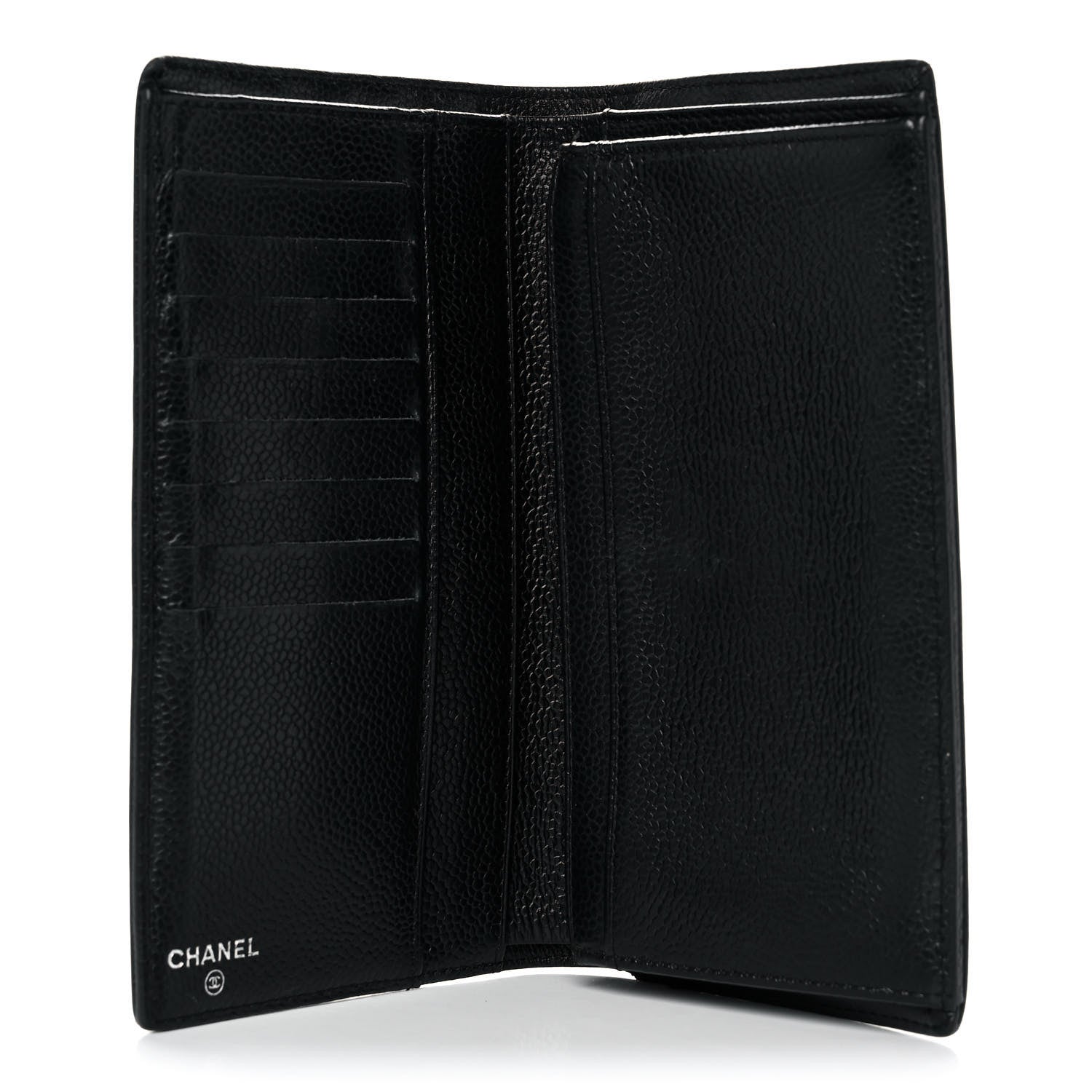 Chanel Caviar Timeless CC Yen Wallet Black 5 of 10