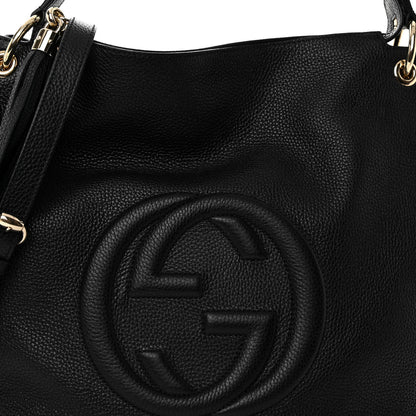 Gucci Pebbled Calfskin Large Soho Hobo Black 7 of 9