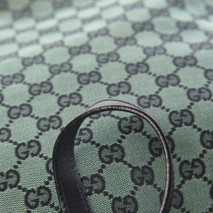 Gucci Monogram Large Eclipse Tote Green Black 16 of 16