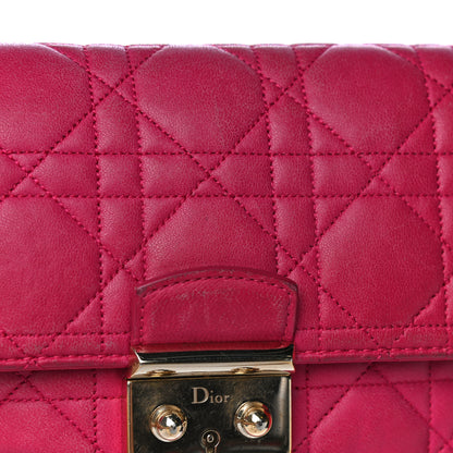 Christian Dior Lambskin Cannage Miss Dior Promenade Pouch Fuchsia 20 of 30