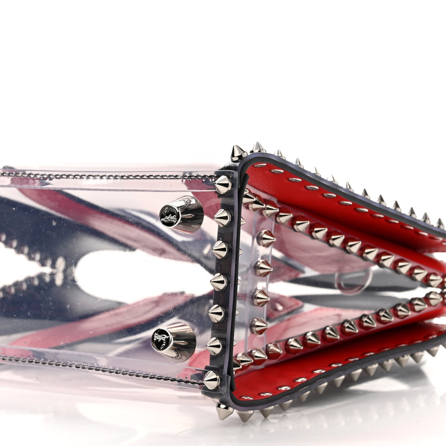 PVC Calfskin Spiked Mini Paloma Black