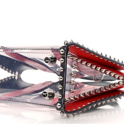 Christian Louboutin PVC Calfskin Spiked Mini Paloma Black 9 of 9