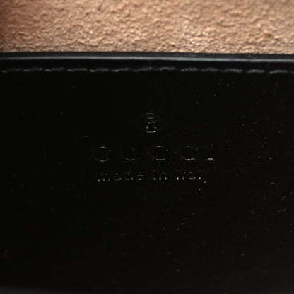 Gucci Calfskin Matelasse Chevron Mini GG Marmont Tote Black 6 of 10
