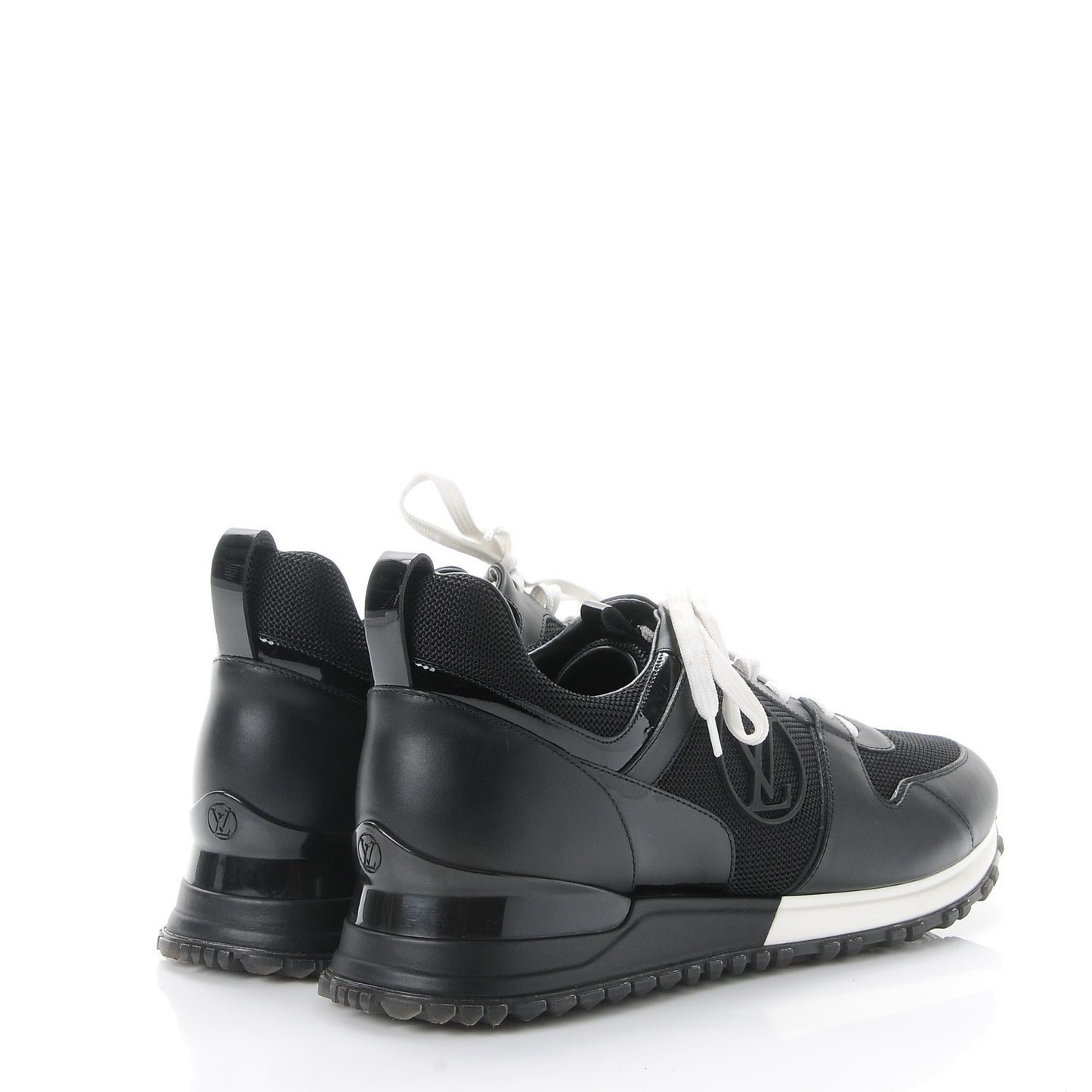 Calfskin Run Away Sneakers 39.5 Black