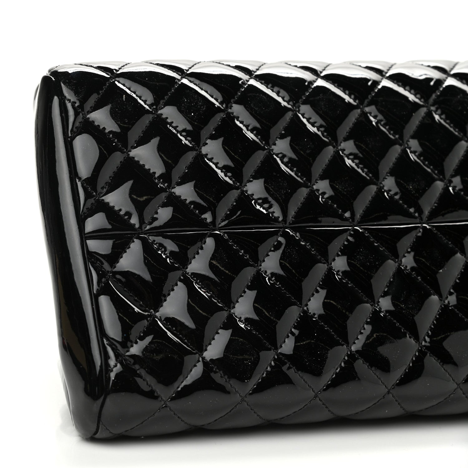 Chanel Patent Quilted Medium Just Mademoiselle Black 9 of 11