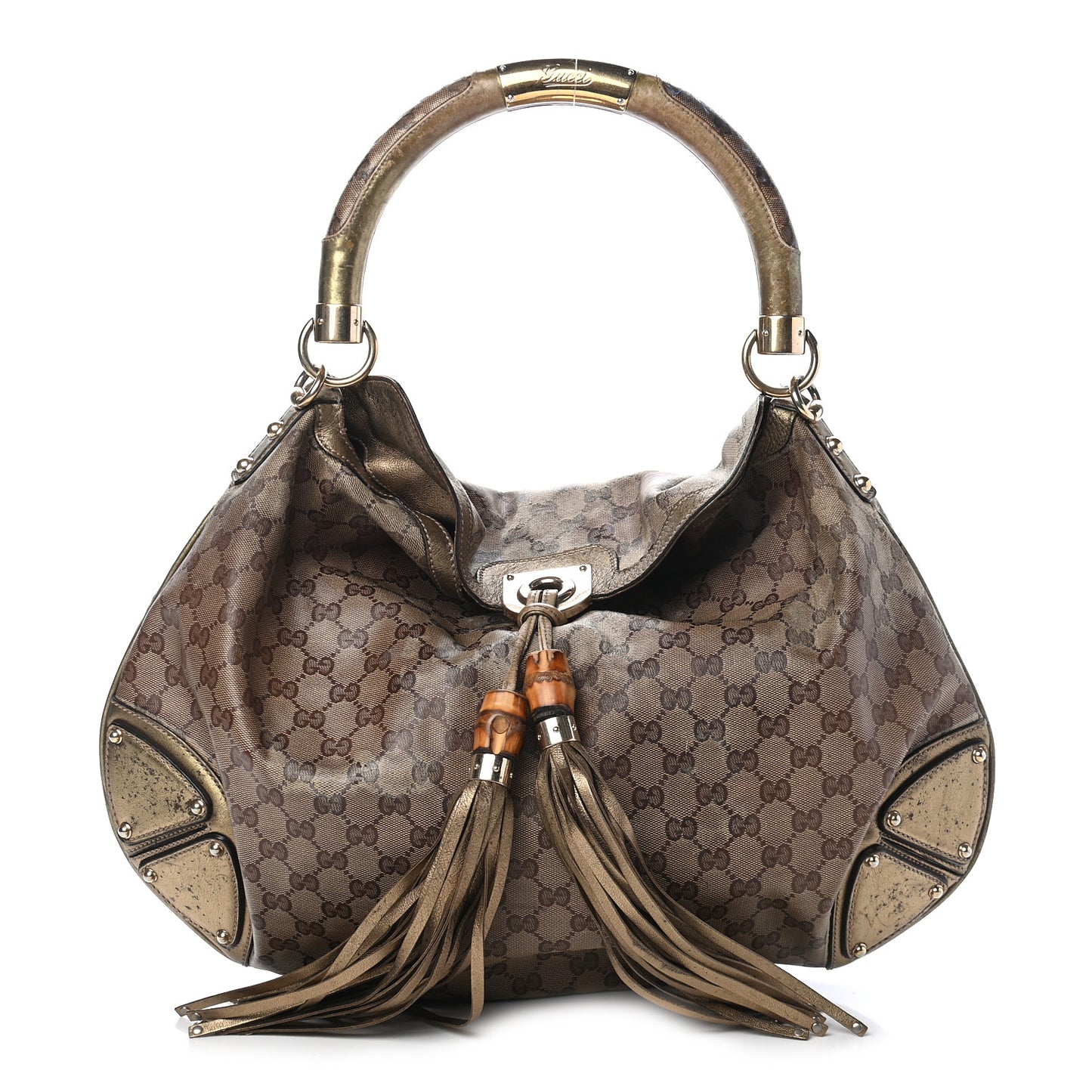 Crystal Monogram Large Indy Top Handle Bag