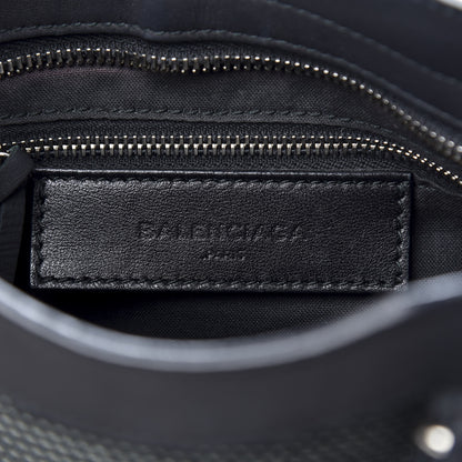 Balenciaga Lambskin Canvas Classic Silver Hardware Mini City Black 7 of 10