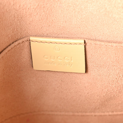 Gucci Snakeskin Boarded Plutone Calfskin Mini Horsebit 1955 Top Handle Bag Wild Rose Beige 6 of 10
