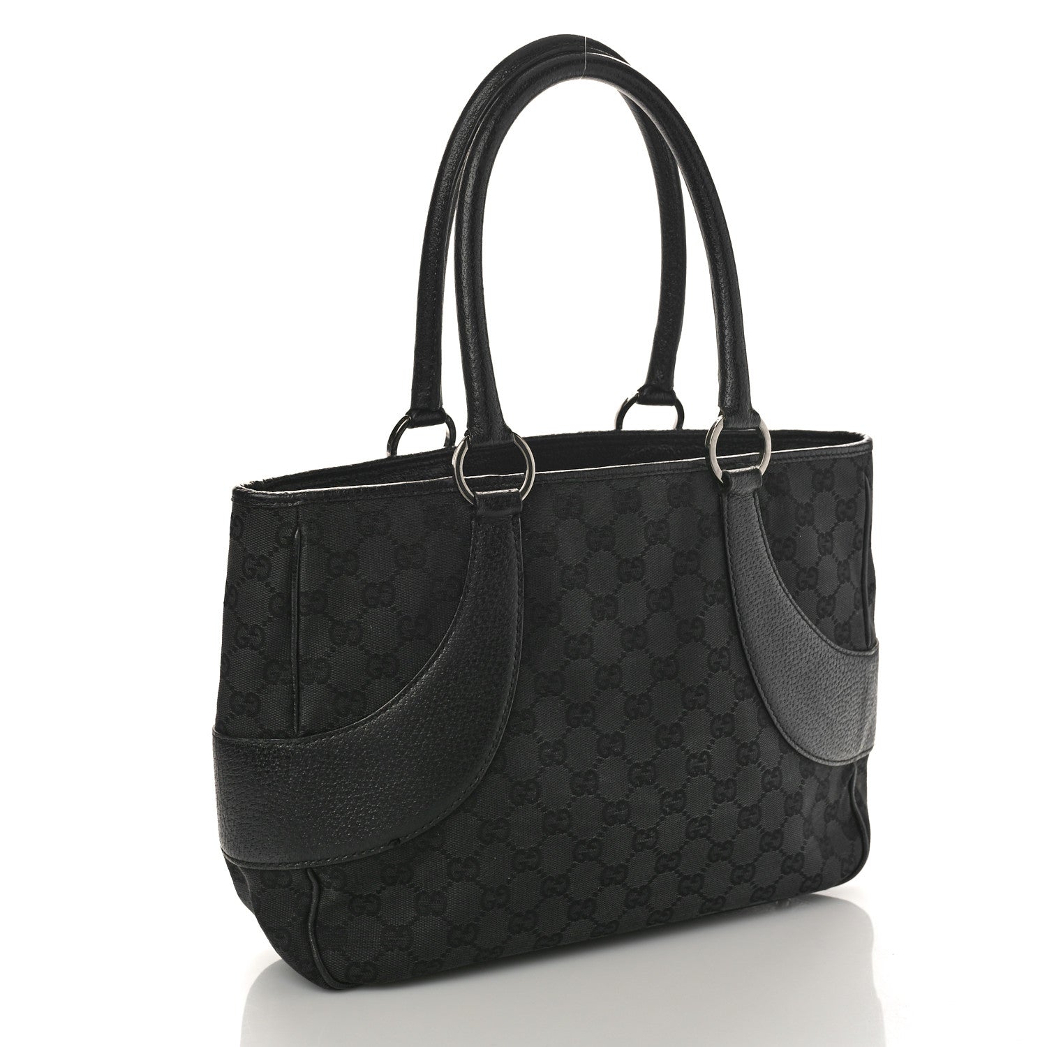 Gucci Monogram Shoulder Bag Black 3 of 11