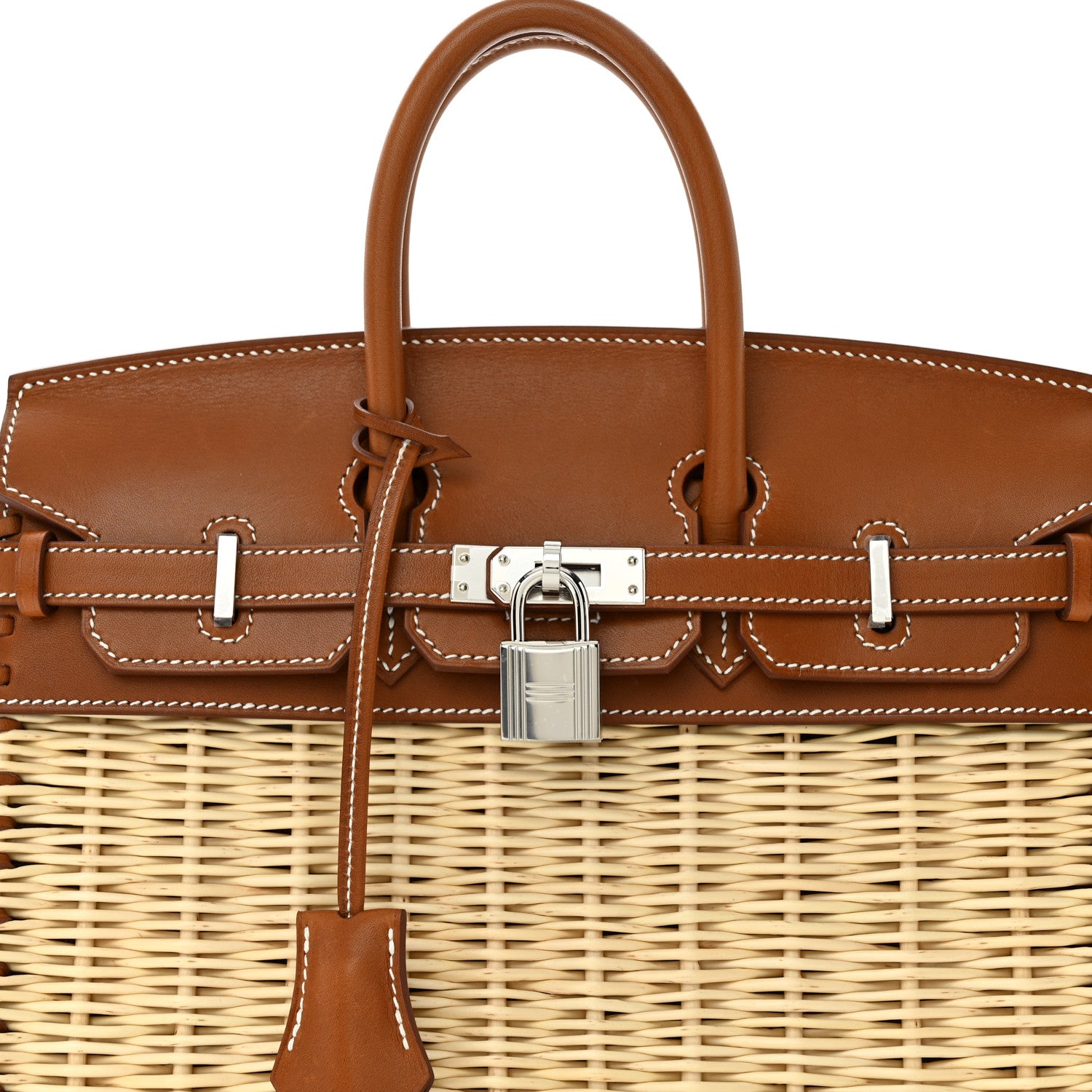 Hermes Wicker Barenia Picnic Birkin 25 Naturel Fauve 7 of 11