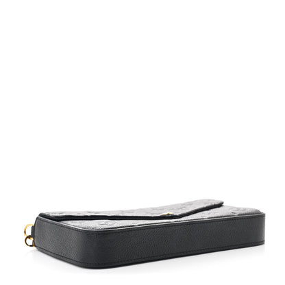 Louis Vuitton Empreinte Pochette Felicie Chain Wallet Black 5 of 14