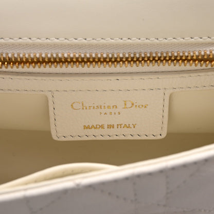 Christian Dior Calfskin Cannage Small Caro Bag Ivory 6 of 10