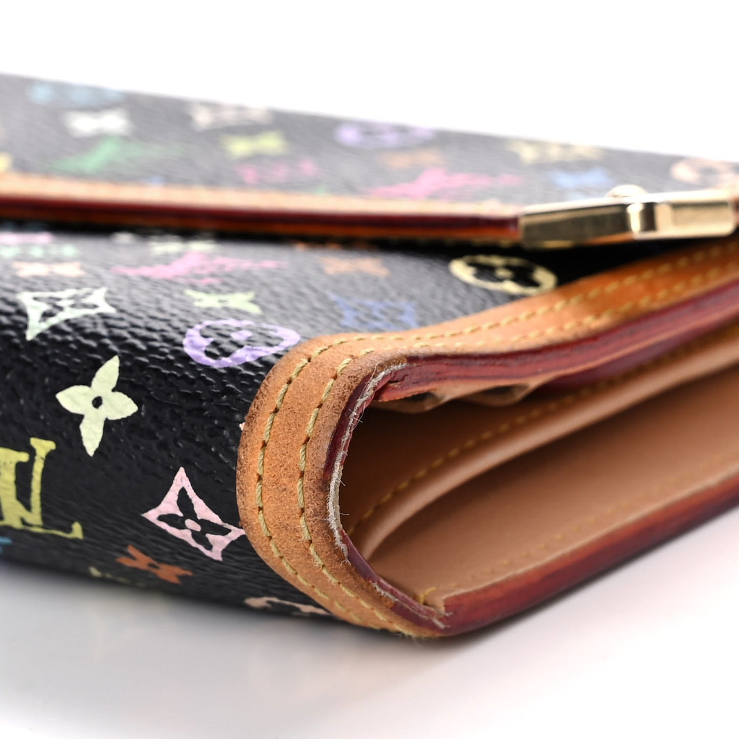 Monogram Multicolor Porte Tresor International Wallet Black