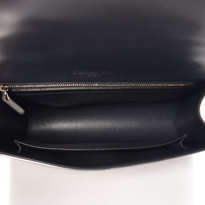 Christian Dior Metallic Patent Micro-Cannage Medium Diorama Flap Bag Silver 7 of 10