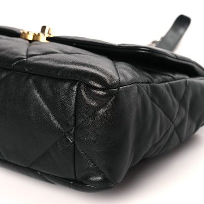 Chanel Lambskin Quilted Large Chanel 19 Flap Black 9 of 10