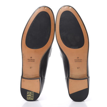 Gucci Calfskin Womens Jordaan Loafers 37 Black 5 of 9