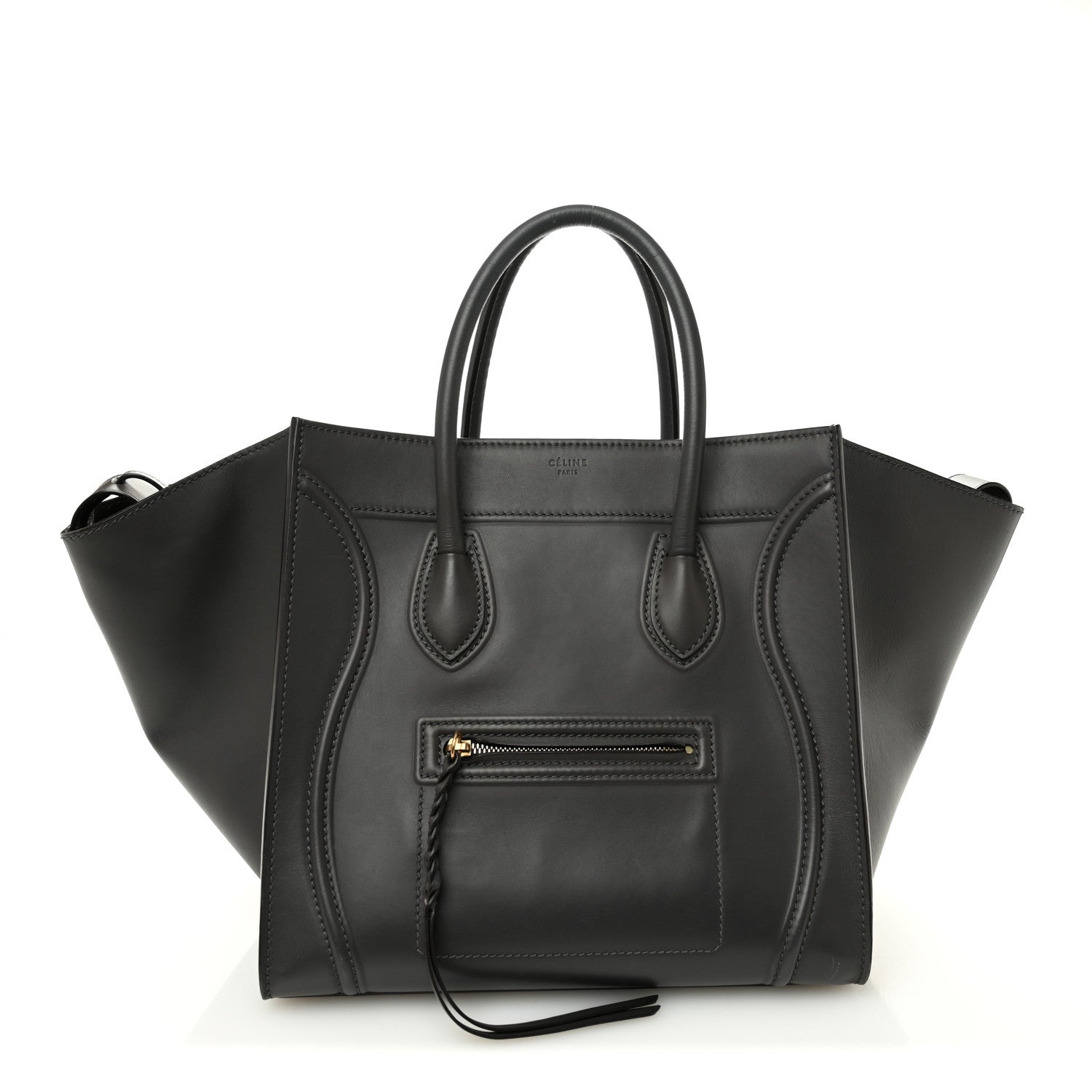 Celine Smooth Calfskin Medium Phantom Luggage Grey 1 of 11