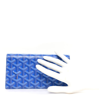 Goyard Goyardine Richelieu Wallet Sky Blue 2 of 7