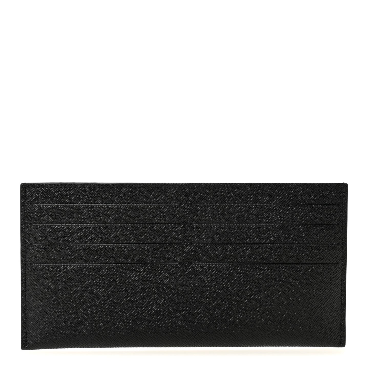 Calfskin Felicie Chain Wallet Card Holder Insert Black