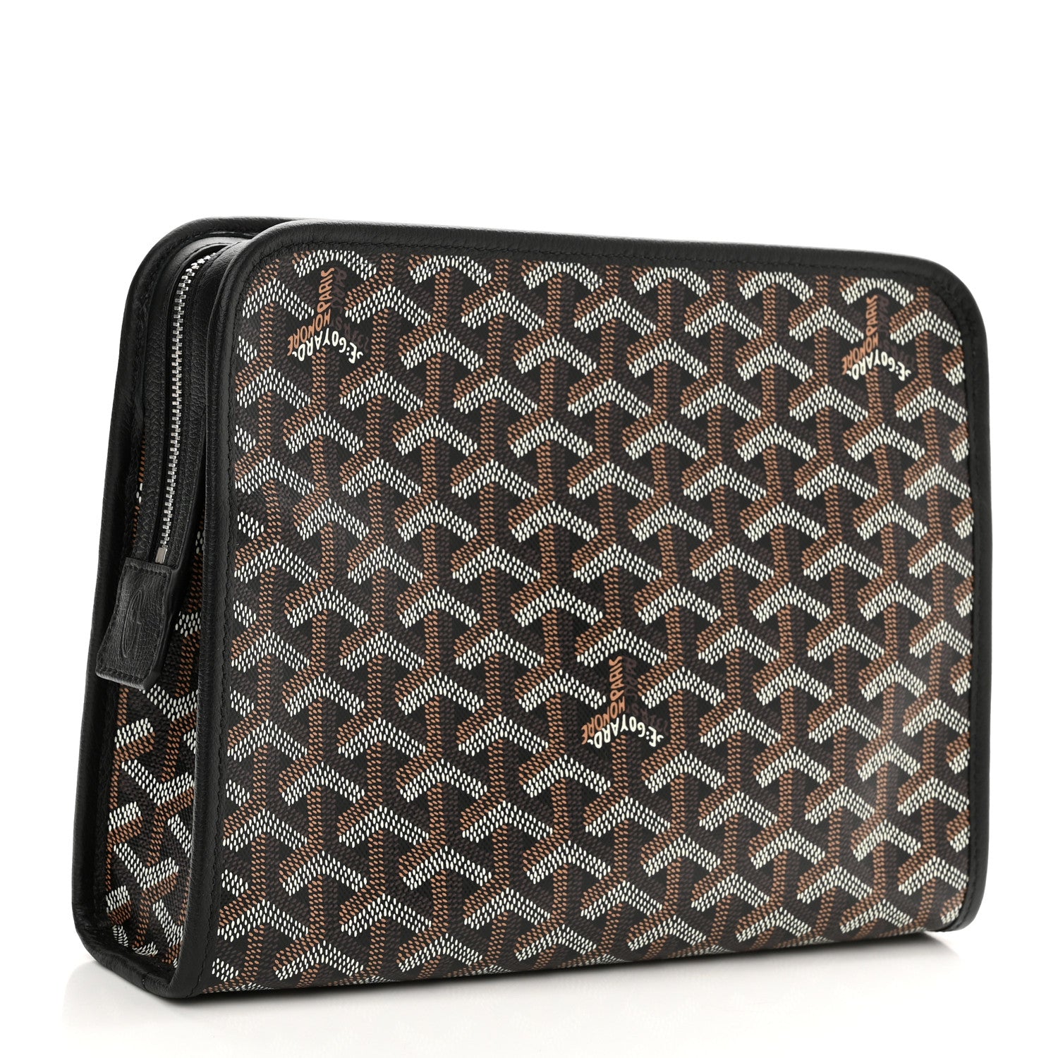 Goyard Goyardine Jouvence MM Toiletry Pouch Black 3 of 9