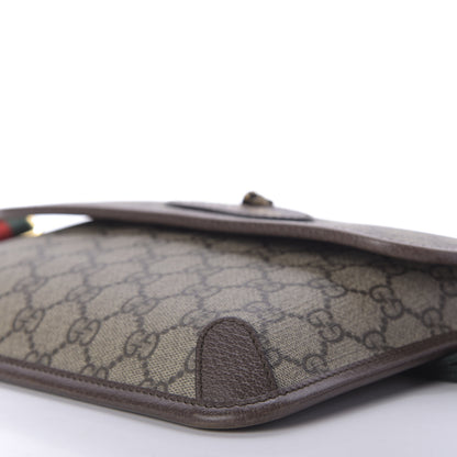 Gucci GG Supreme Monogram Neo Vintage Web Belt Bag Brown 7 of 9