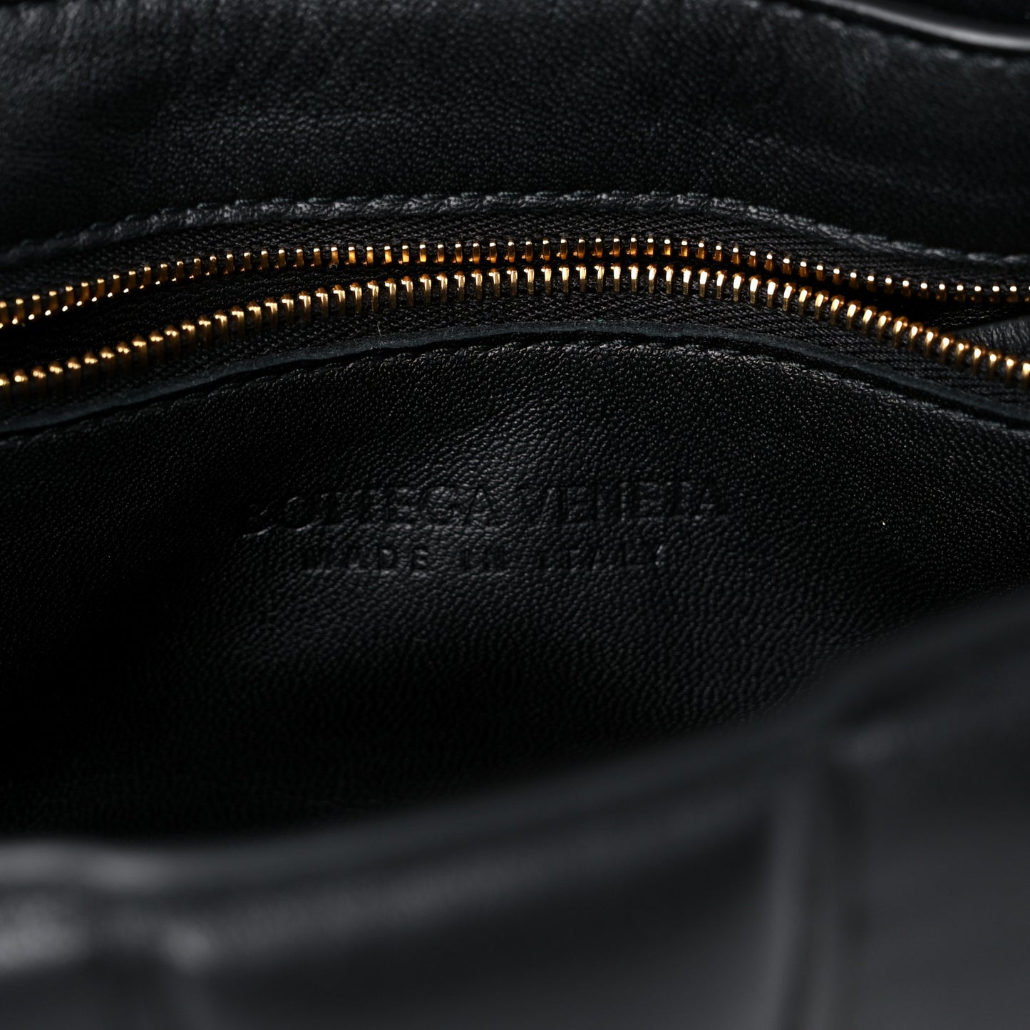Nappa Maxi Intreccio Padded Cassette Crossbody Bag Black