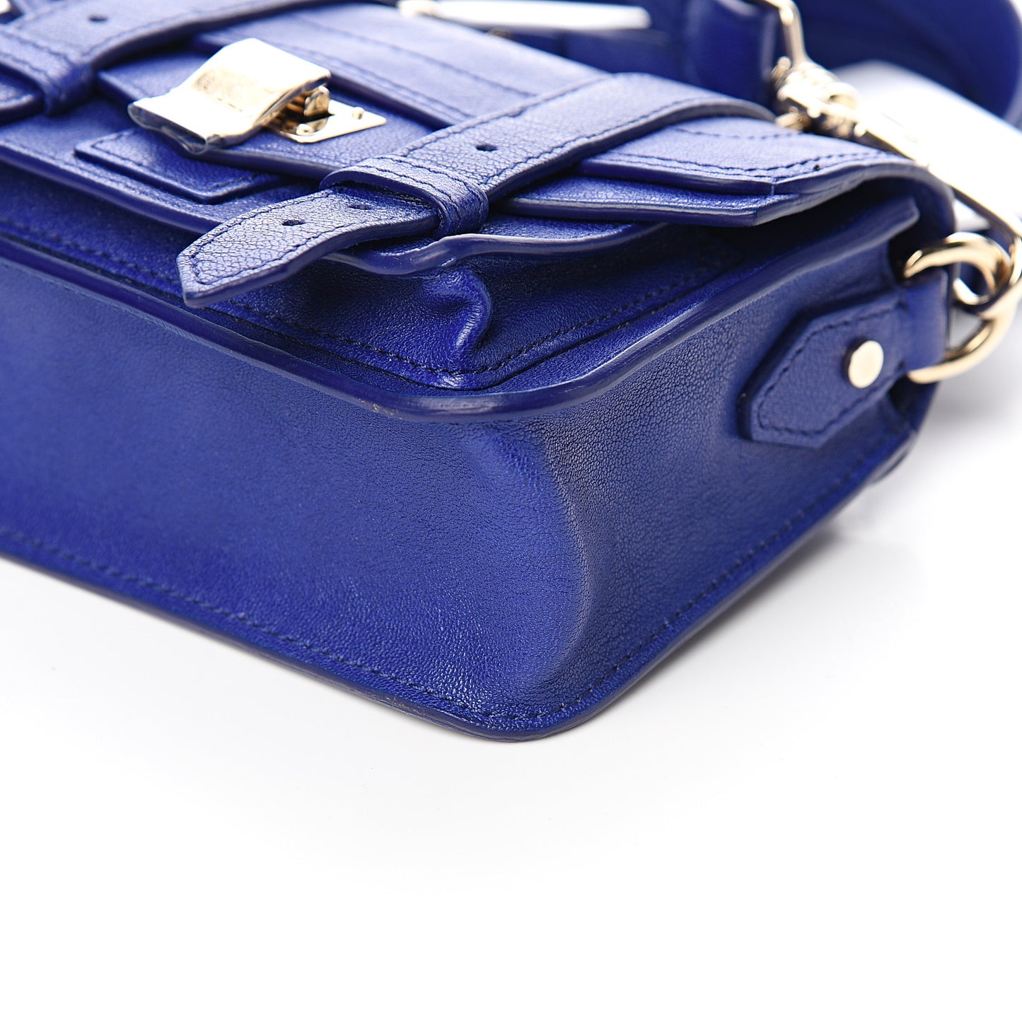 Lambskin Micro PS1 Satchel Sapphire