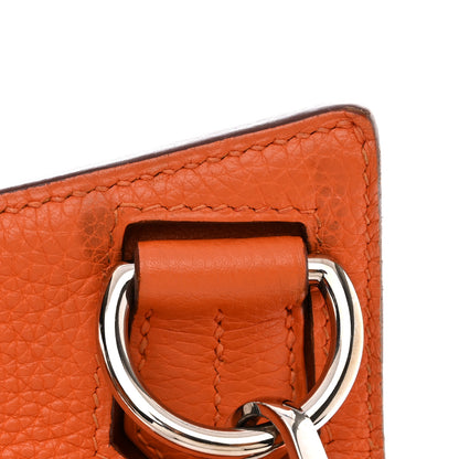 Hermes Taurillon Clemence Jypsiere 34 Orange 11 of 12
